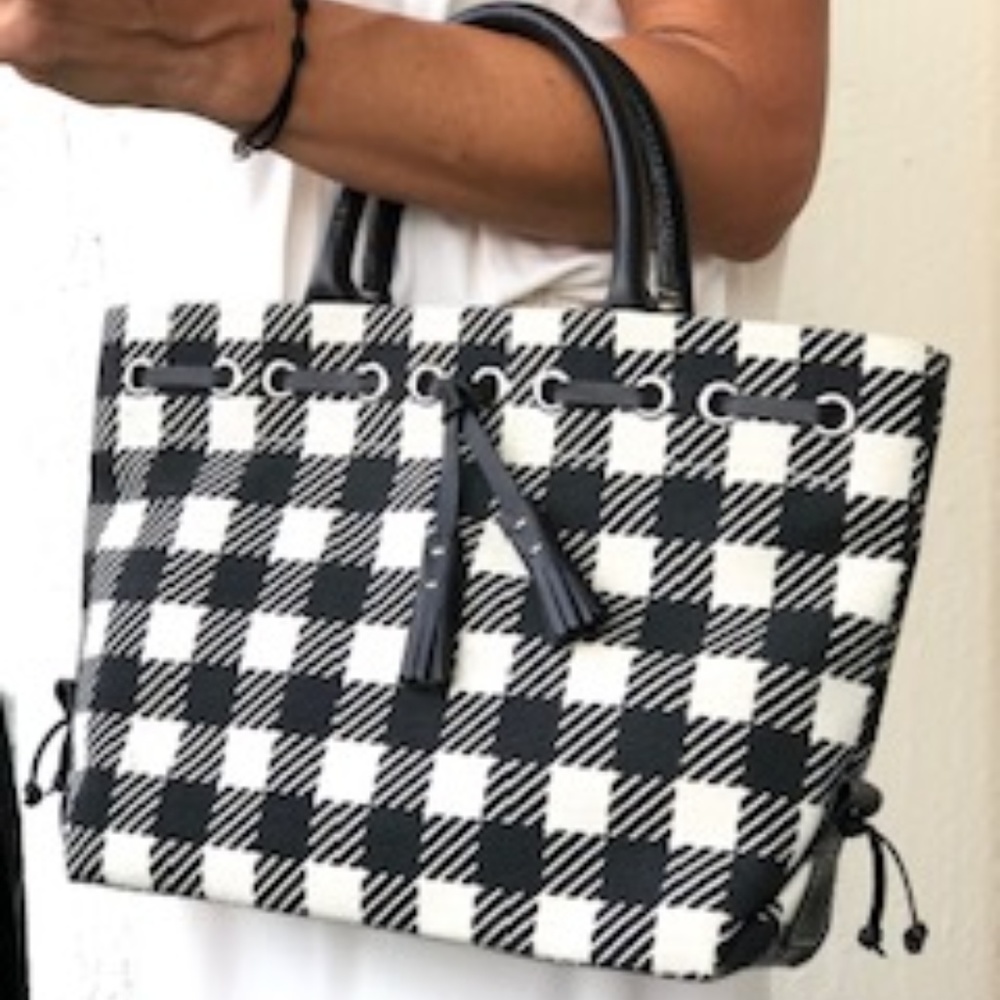 Dooney & Bourke canvas and leather handbag